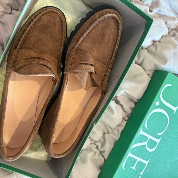 J. Crew Tan Suede Loafers - Picture 6 of 14